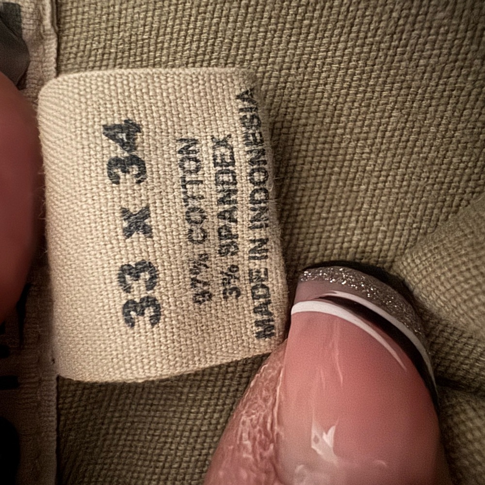 Beige Cotton-Blend Pants